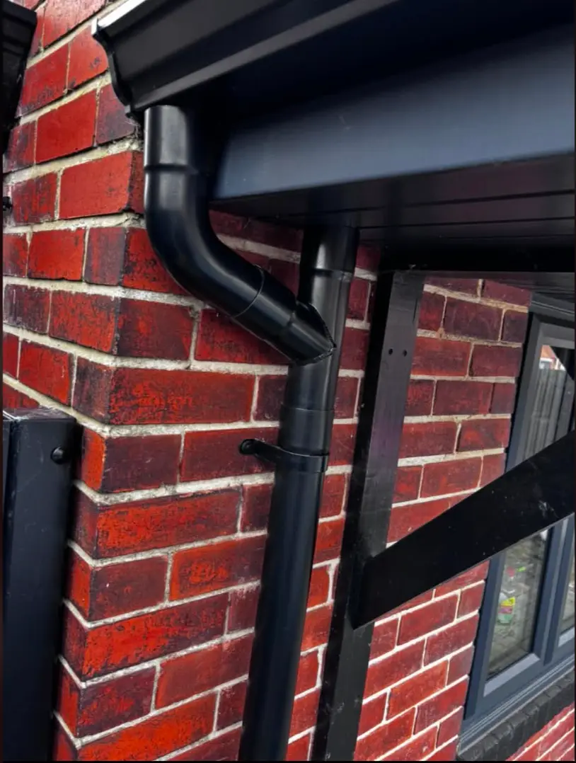 Finished downpipe installation in Yorkshire