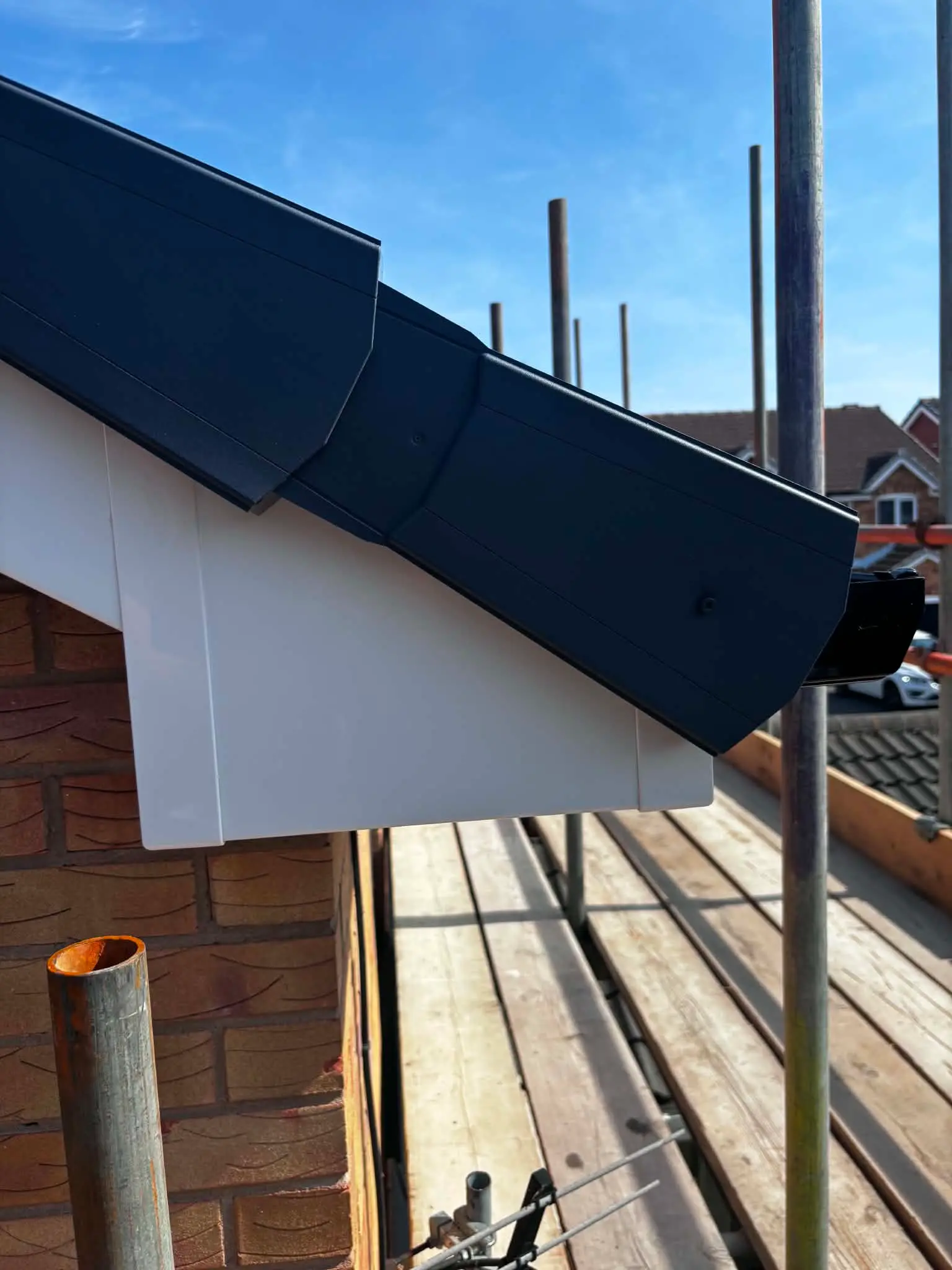 White fascia and soffit installation in Yorkshire