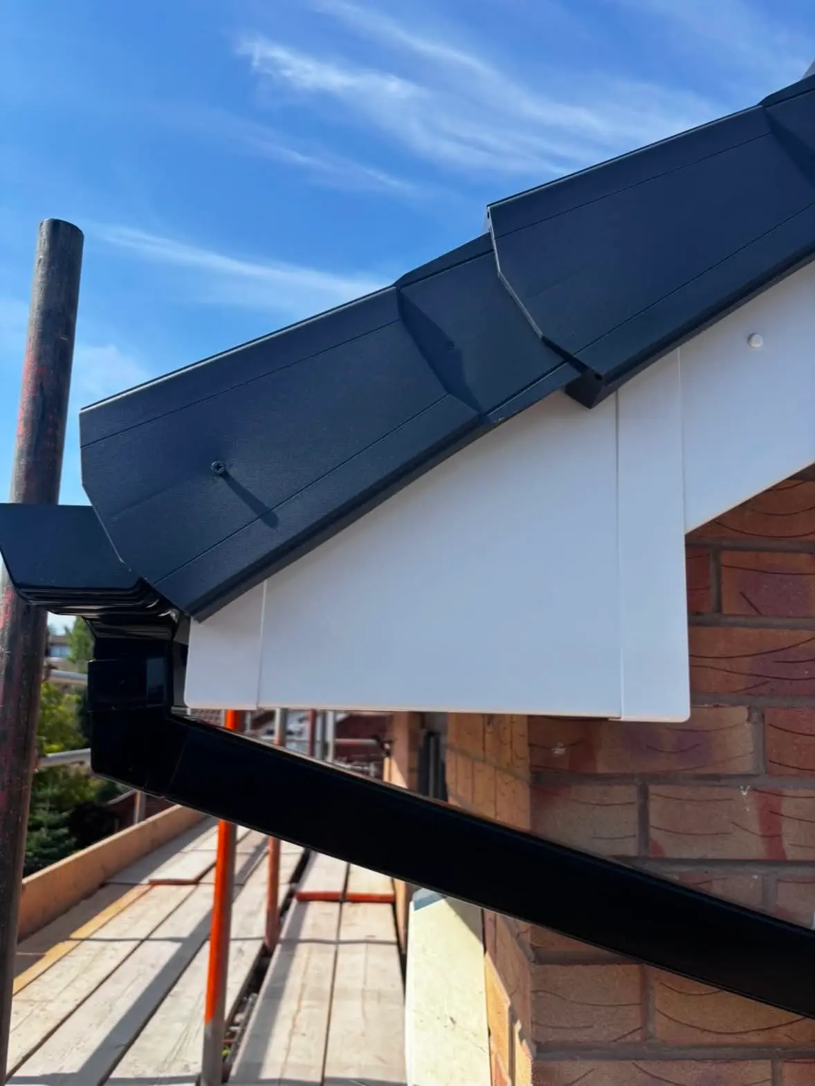 Completed fascia soffit and guttering replacement